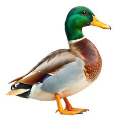 Obraz premium Mallard duck isolated on transparent background