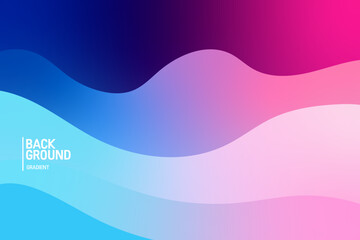 Colorful blue and red gradient background. Fluid banner template vector illustration. Abstract background
