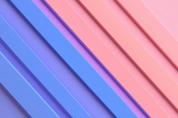 Fototapeta premium A diagonal line dividing two gradient colors, like soft blue and blush pink