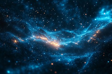 Obraz premium Starry Night Sky with Celestial Glow