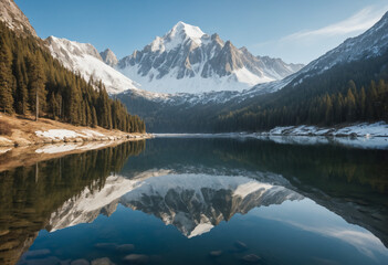 lake in the mountains