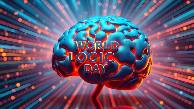 World logic day brain puzzle symbolizing critical thinking and problem solving - Powered by Adobe