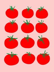 Tomaten Illustration abstrakt