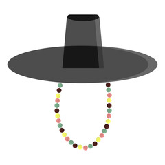 Кorean ancient man hat from the highest class