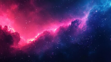 Obraz premium Colorful cosmic nebula in deep space