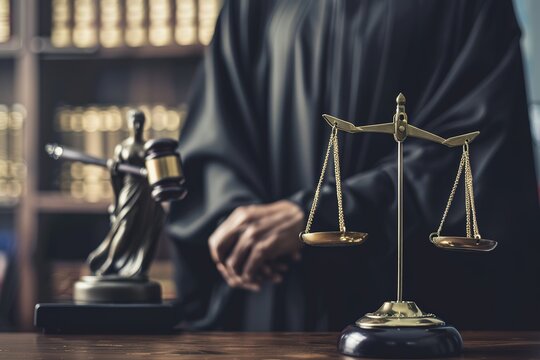 law and authority lawyer concept, judgment gavel hammer in court courtroom for crime judgement legislation and judicial decision, judge having justice of punishment guilt and criminal verdict legal