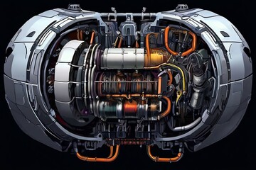 85 spacecraft engines a detailed illustration of a spacecrafts e