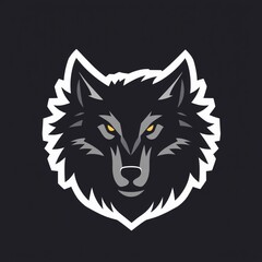 Obraz premium wolf logo shape design 