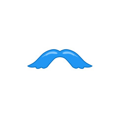 mustache movember vector icon