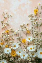 Vibrant floral arrangement garden nature photography bright environment close-up view beauty concept