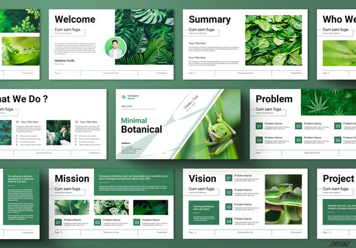 Botanical Minimal Business Presentation