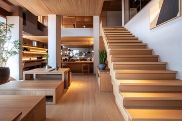 Fototapeta premium staircase in the house