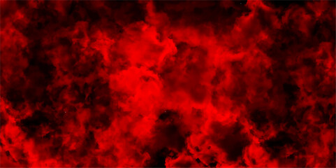 Abstract Red grunge watercolor Grunge marbled pattern and rough paint brush strokes in Teal color powder explosion. Rough red and dark watercolor brush drawn. Smoke Overlays black Background.