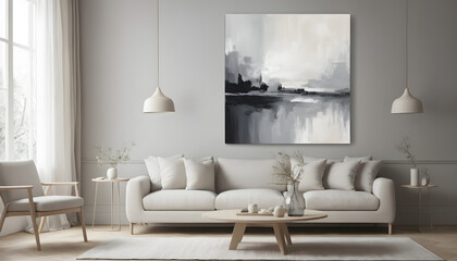 Modern Living Room with Comfortable Furniture