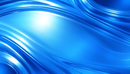 Fototapeta premium Abstract Blue Swirling Waves Background Design