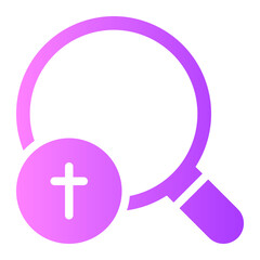 Fototapeta premium christianism gradient icon