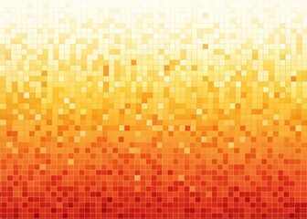 Pixelated Orange Yellow Mosaic Background