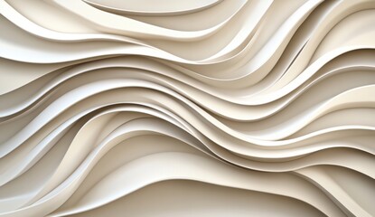 Obraz premium Closet with Neatly Arranged Sweaters and Cardigans in Beige, Brown, Grey, and Cream in Modern Home