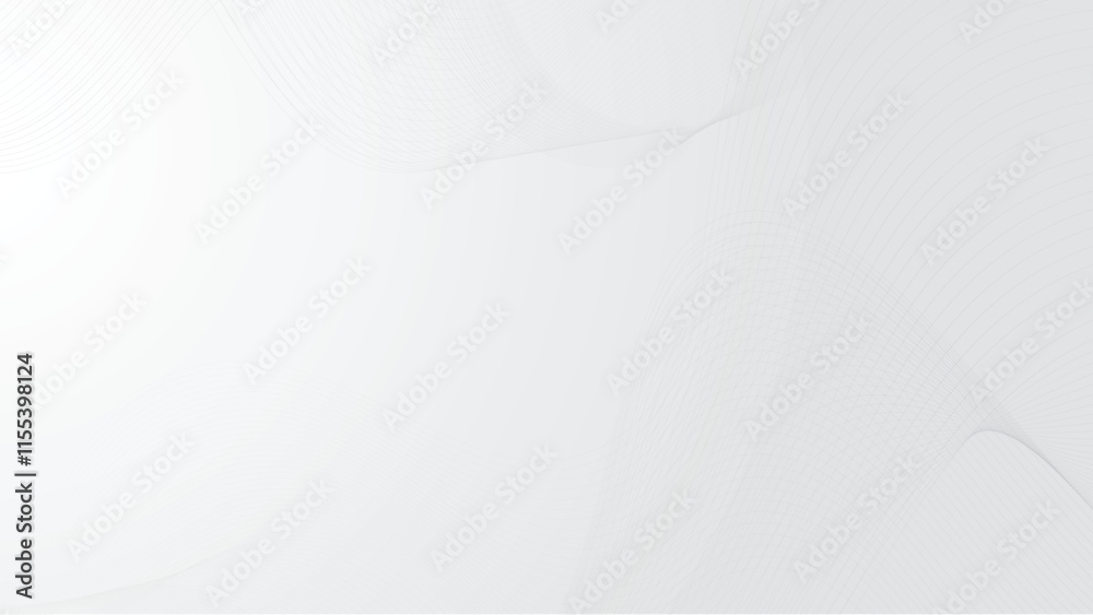 Aufkleber gray background with dynamic wave lines. abstract background with business lines