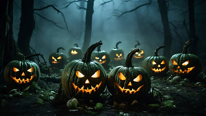 Halloween pumpkin background