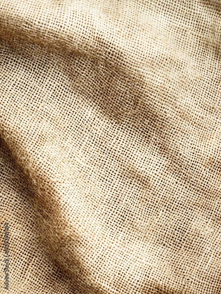 Leinwandbilder rustic textured burlap fabric background for craft and design : generative ai