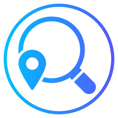 location gradient icon