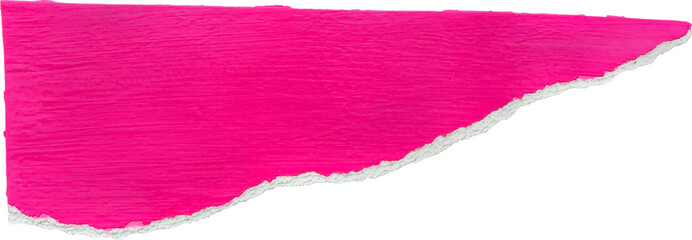 Pink and White Painted Ripped Paper Piece