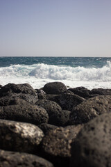 Fototapeta premium Lava rocks sea in Tenerife