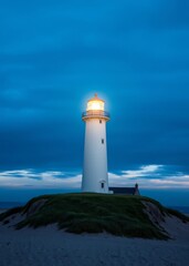Beach Wallpaper of Lighthouse at hirtshals denmarkscandinaviaeurope beach wallpaper summer wallpaper beach background tropical nature