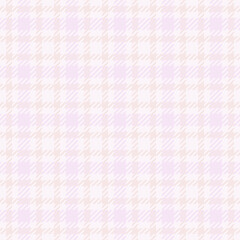 Fototapeta premium Room pattern tartan plaid, father seamless background vector. Realistic texture fabric check textile in white and lavender blush colors.