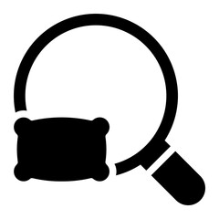 pillow glyph icon