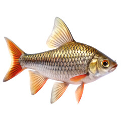 Fototapeta premium Barb fish isolated on transparent background
