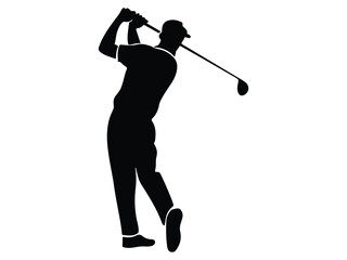 golf player silhouette