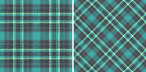 Plaid fabric vector of background texture tartan with a pattern seamless textile check. Set in dark colors in creative gift paper ideas.