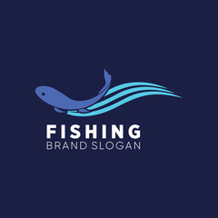 Fish Koi FIsh Fishing Logo