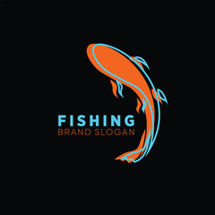 Fish Koi FIsh Fishing Logo