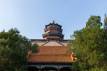 Ancient Buddha Pavilion in the Summer Palace, Beijing, China