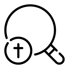 christianism line icon
