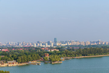 Kunming Lake and city view at the Summer Palace, Beijing, China