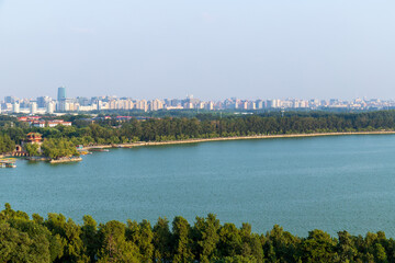 Kunming Lake and city view at the Summer Palace, Beijing, China