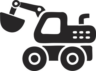 Construction vehicle icon, PNG, Transparent Background