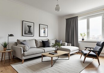  modern luxury european apartment loft with scandinavian furniture design 
