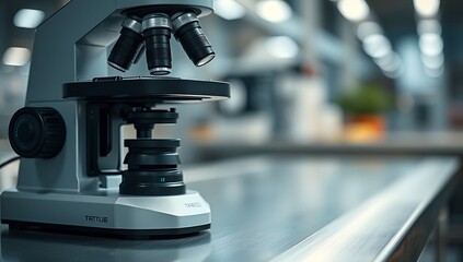 Modern Microscope in a Laboratory Setting