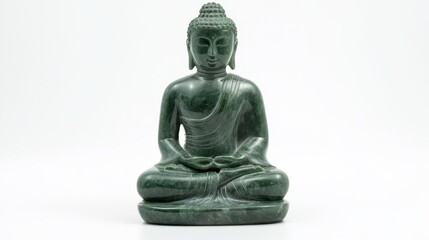 Obraz premium Seated Jade Buddha in Dynamic Pose
