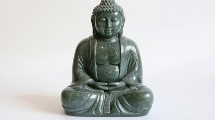 Obraz premium Modern Minimalist Jade Buddha Sculpture