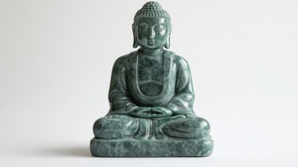 Obraz premium Modern Minimalist Jade Buddha with Smooth Edges
