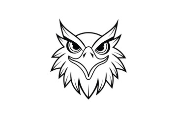 Eagle Head Silhouette Vector Design