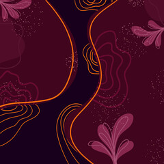 abstract floral background with flowers