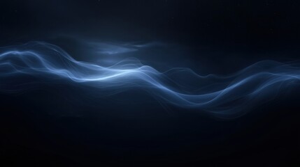 A long blue wave with white streaks