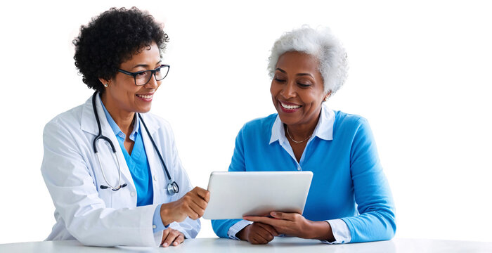 Doctor Discussing Test Results with Elderly Patient Using Digital Tablet
Asian Grandma Receiving Care at Home, with Life Insurance and Healthcare Support for Long Life Isolated transparency PNG format